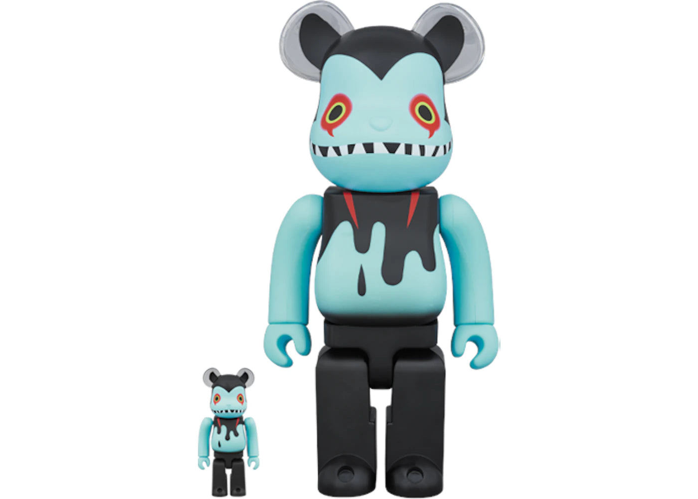 Bearbrick Devil Byron 100% & 400% Set Black