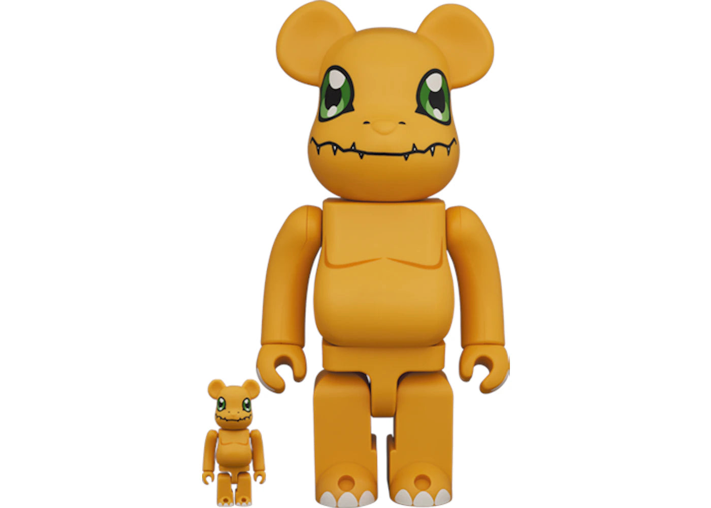 Bearbrick Digimon Agumon 100% & 400% Set