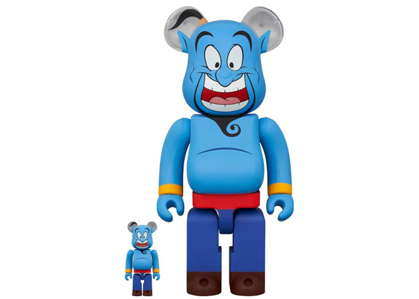 Bearbrick Disney Aladdin Genie 100% & 400% Set