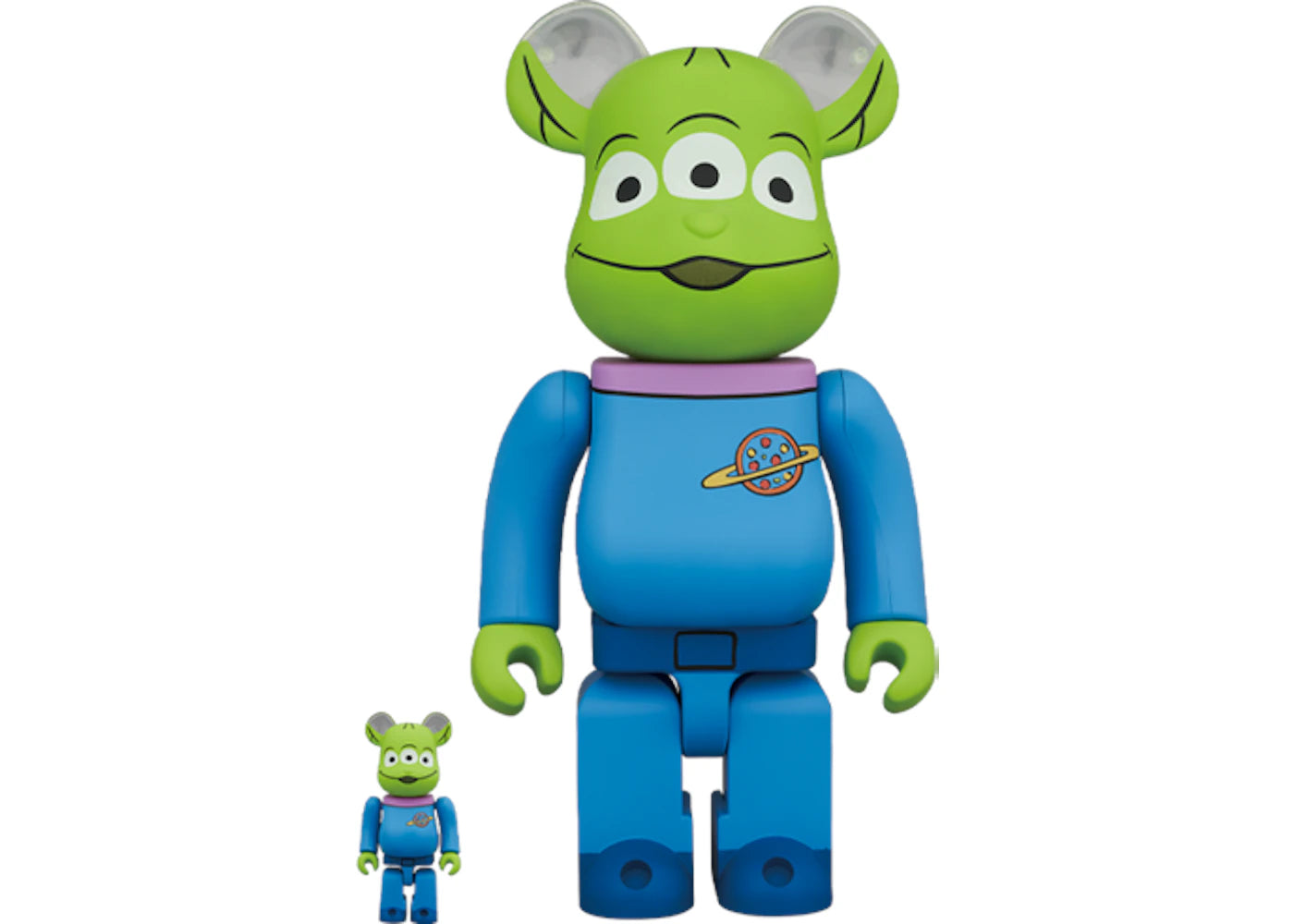 Bearbrick Disney Pixar Toy Story Alien 100% & 400% Set