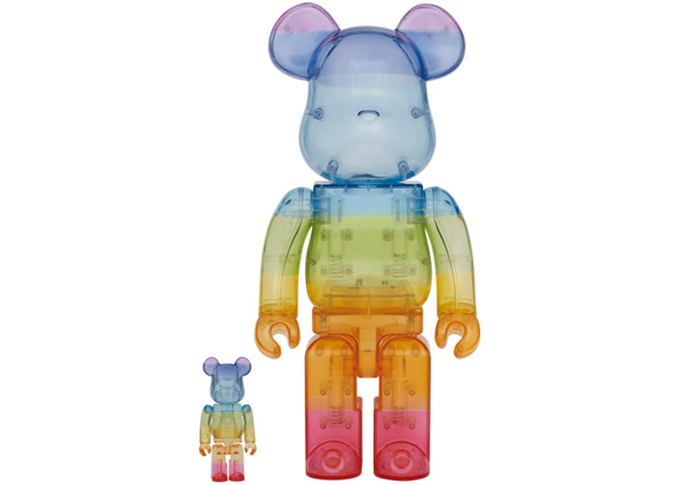 Bearbrick Dogs 100% & 400% Set Clear Multi