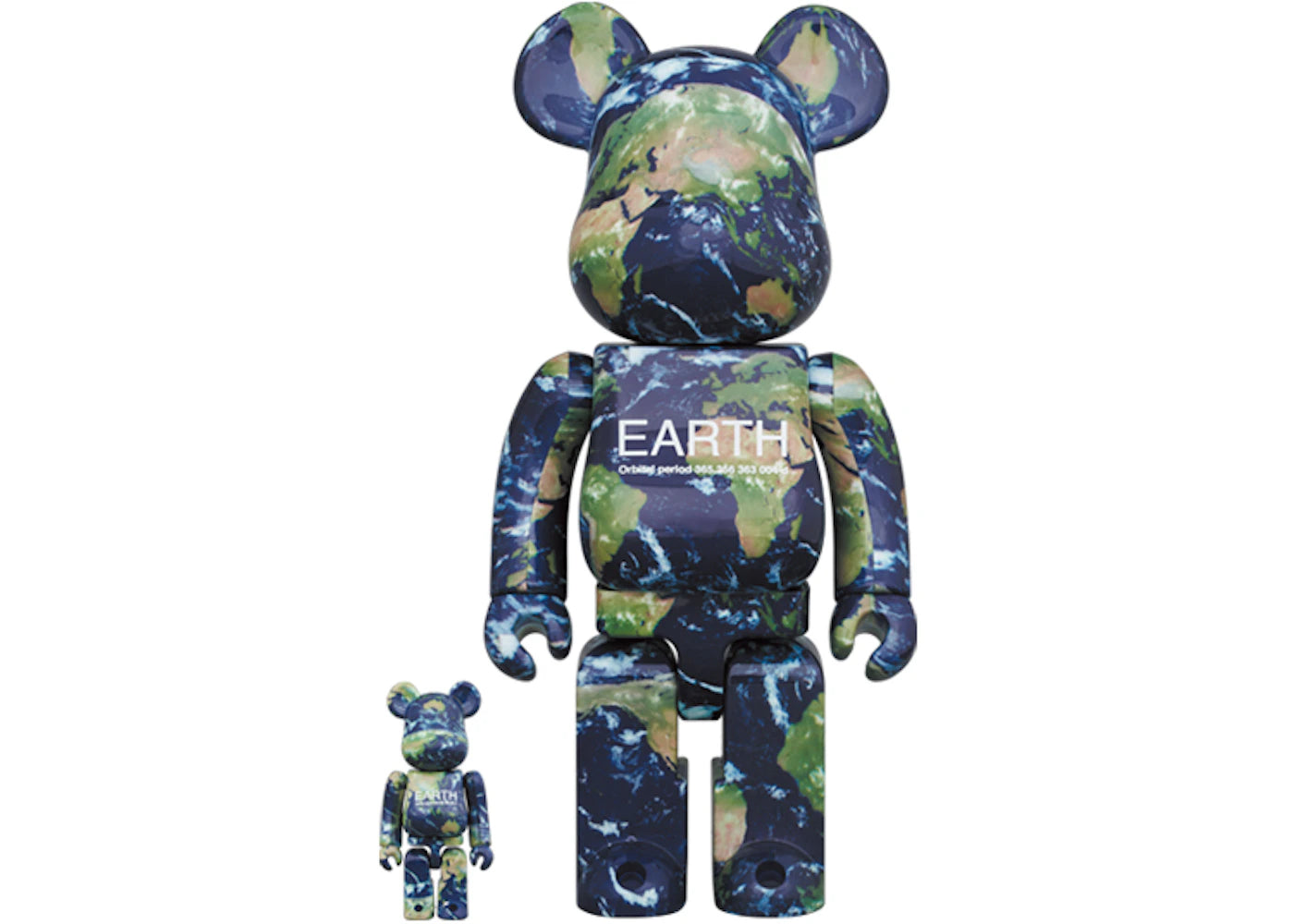 Bearbrick Earth (Columbia Space Shuttle) 100% & 400% Set