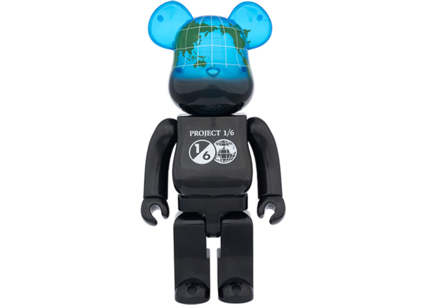 Bearbrick Earth Cosmic 400% Black