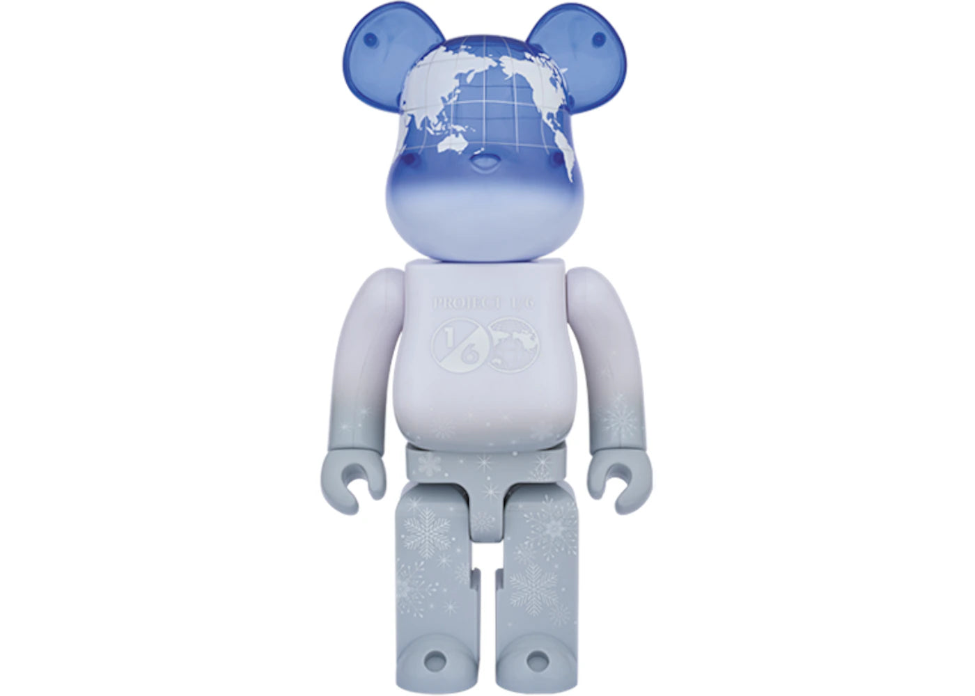 Bearbrick Earth Snow 400% White