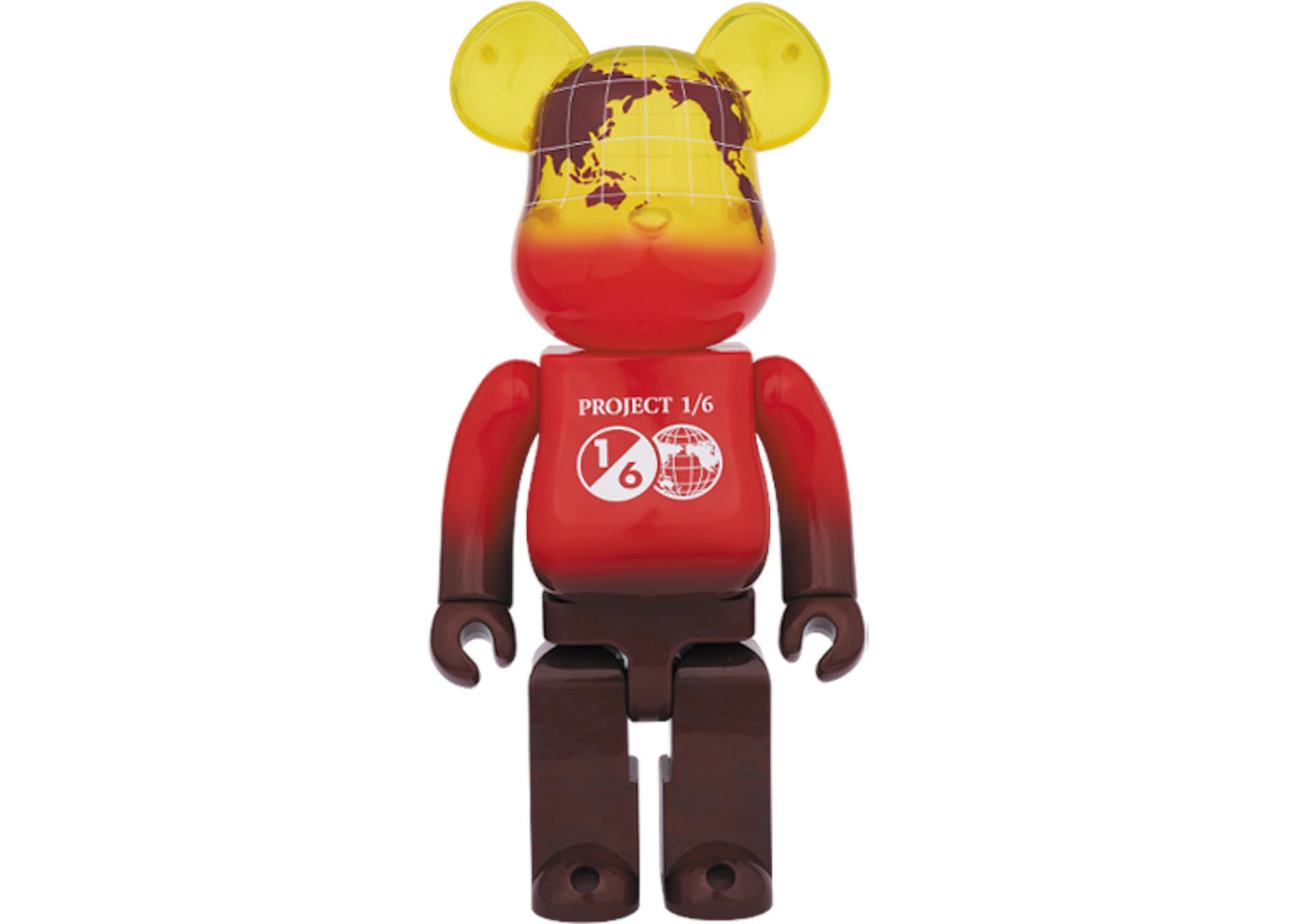 Bearbrick Earth Volcano 400% Red