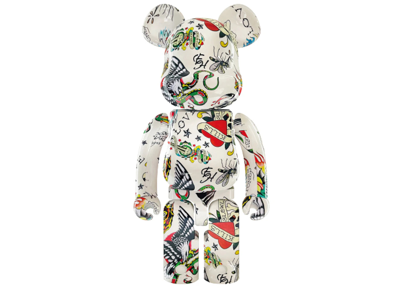 Bearbrick Ed Hardy 1000% White