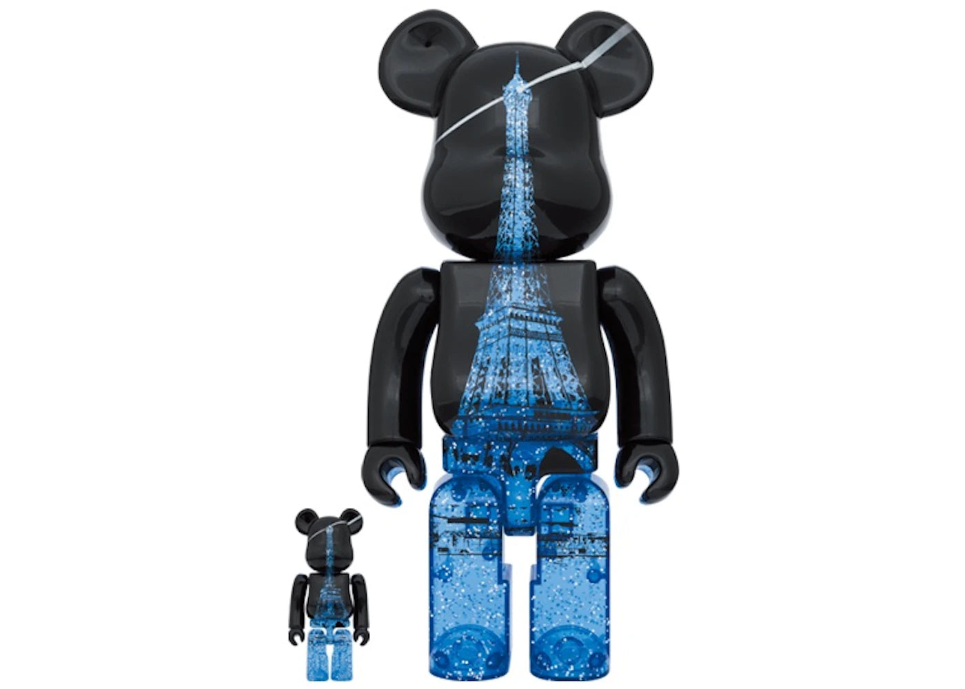 Bearbrick Eiffel Tower Sparkling 100% & 400% Set