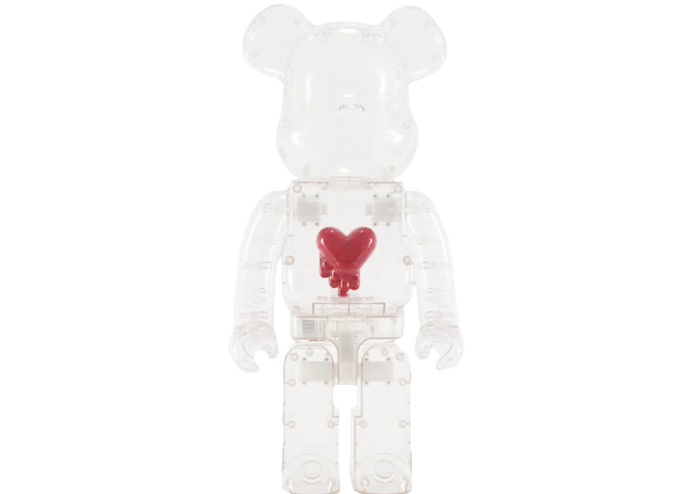 Bearbrick Emotionally Unavailable Red Heart 1000% Clear