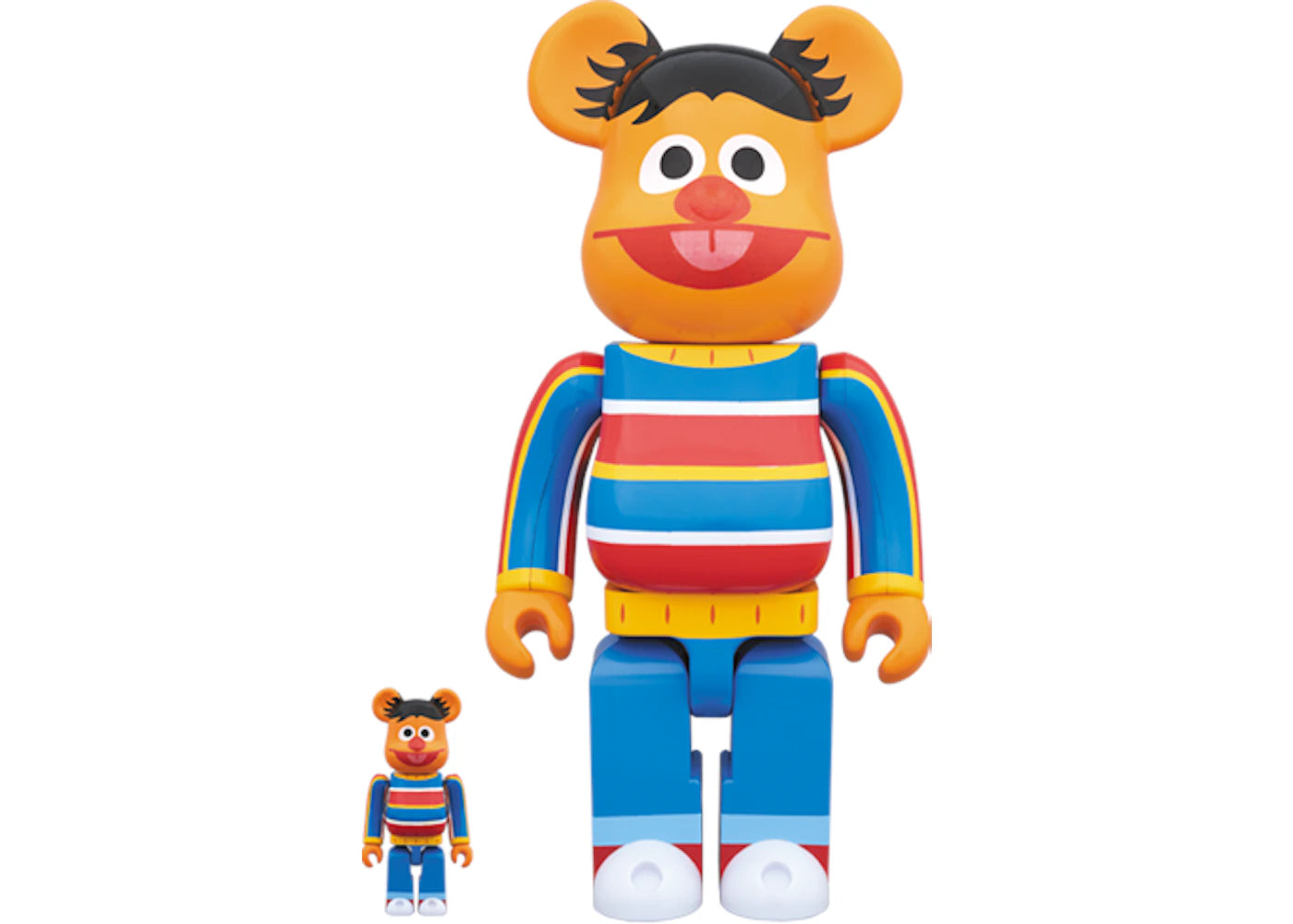 Bearbrick Ernie 100% & 400% Set Orange