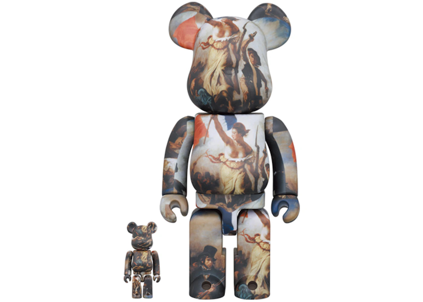 Bearbrick Eugène Delacroix (Liberty Leading the People) 100% & 400% Set