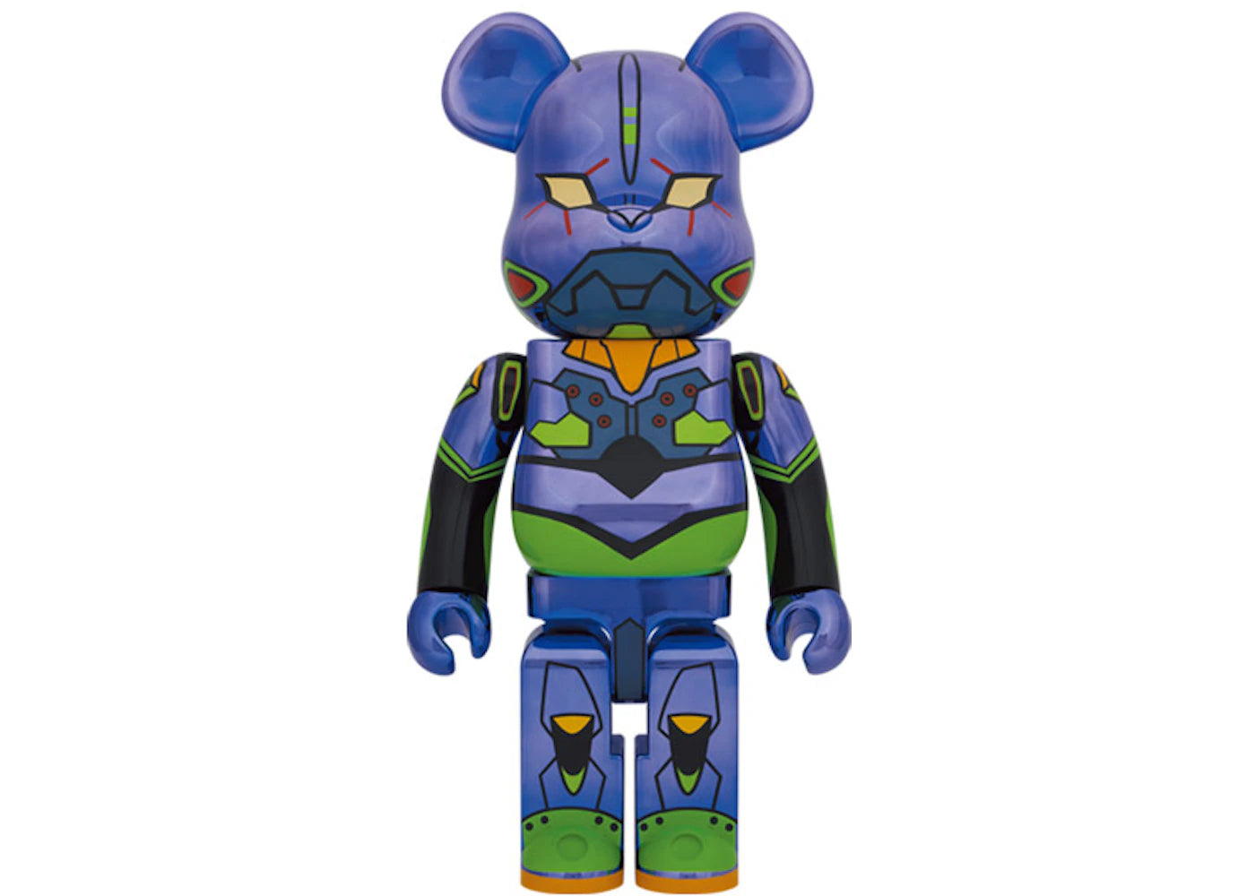 Bearbrick Evangelion Unit 1 1000% Chrome Ver.