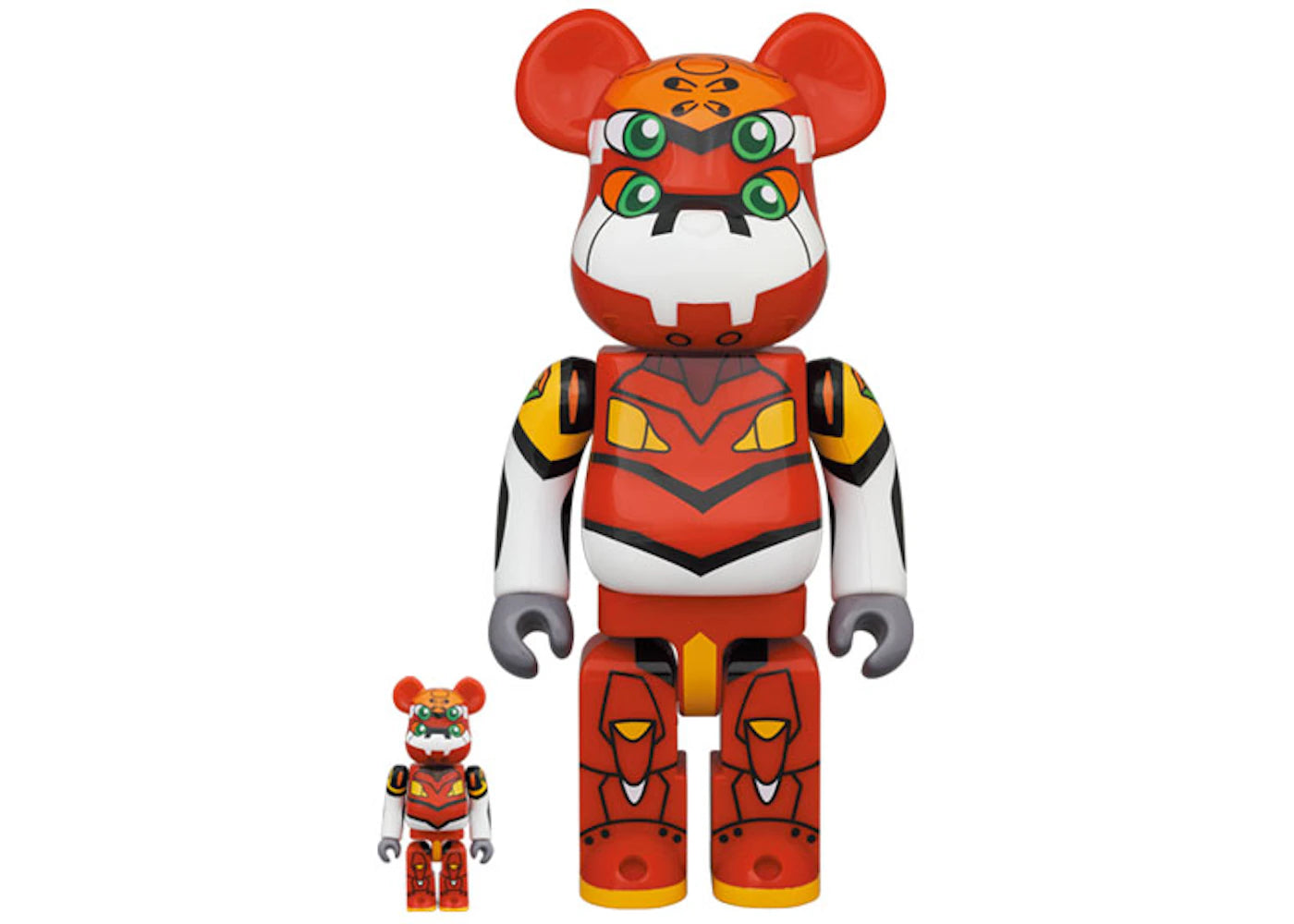 Bearbrick Evangelion Unit 2 100% & 400% Set