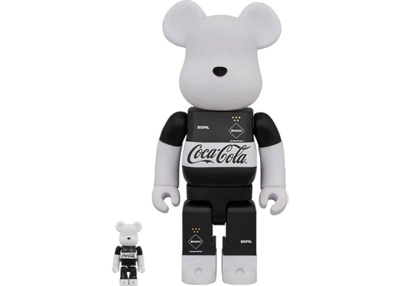 Bearbrick FCReal Bristol x COCA-COLA 100% & 400% Set