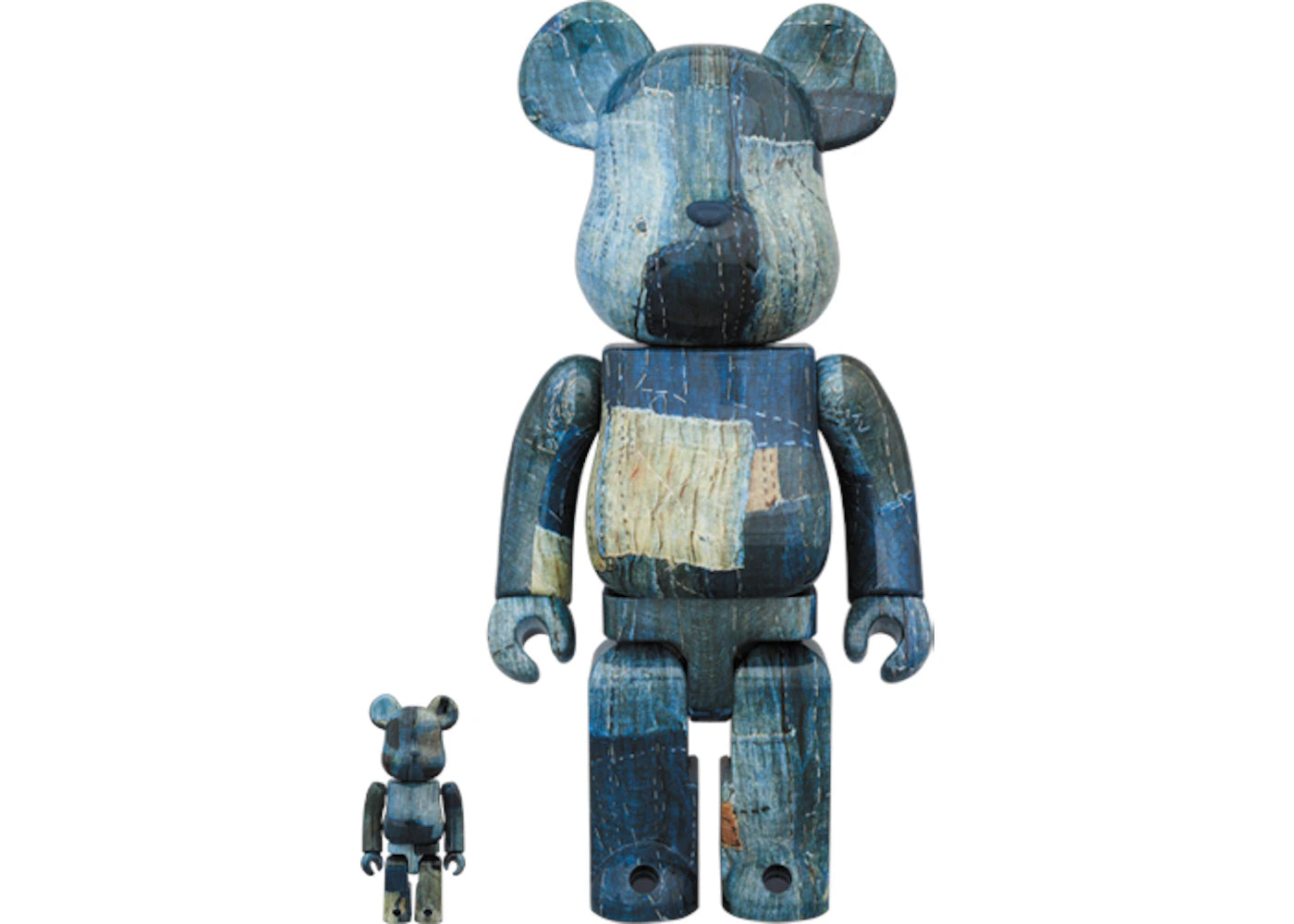 Bearbrick FDMTL 100% & 400% Set Navy