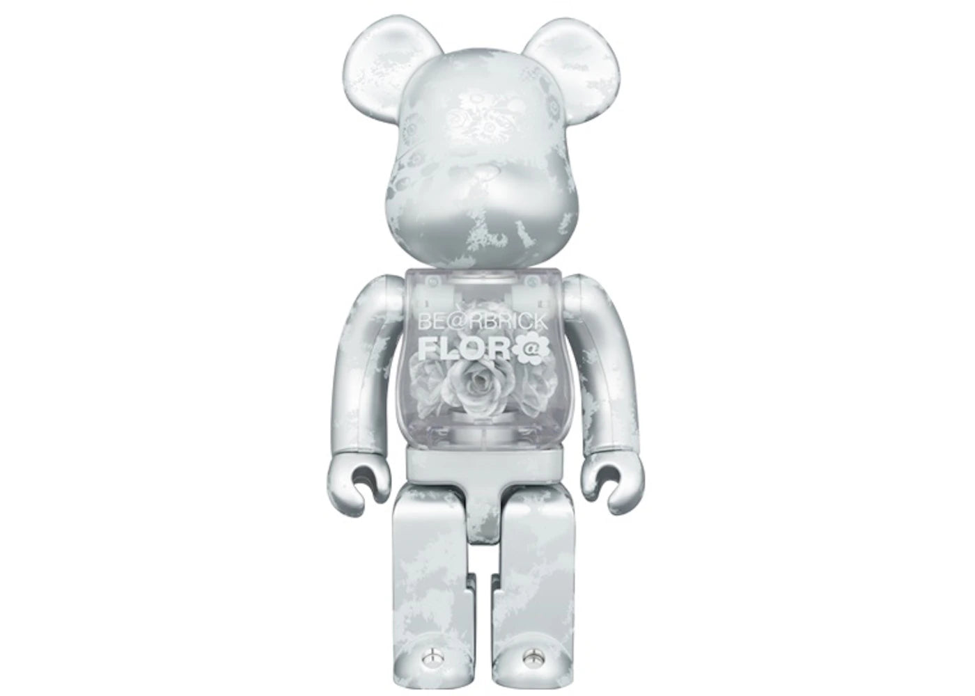 Bearbrick Flora (Flower) 400% Silver