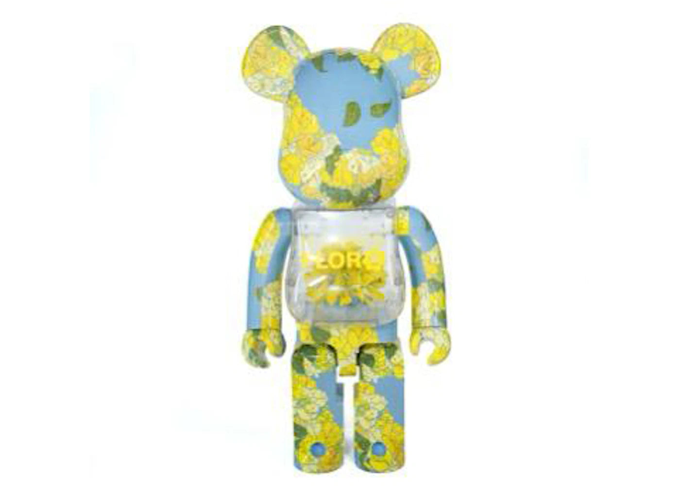 Bearbrick Flora Golden Shower Flowers 400%