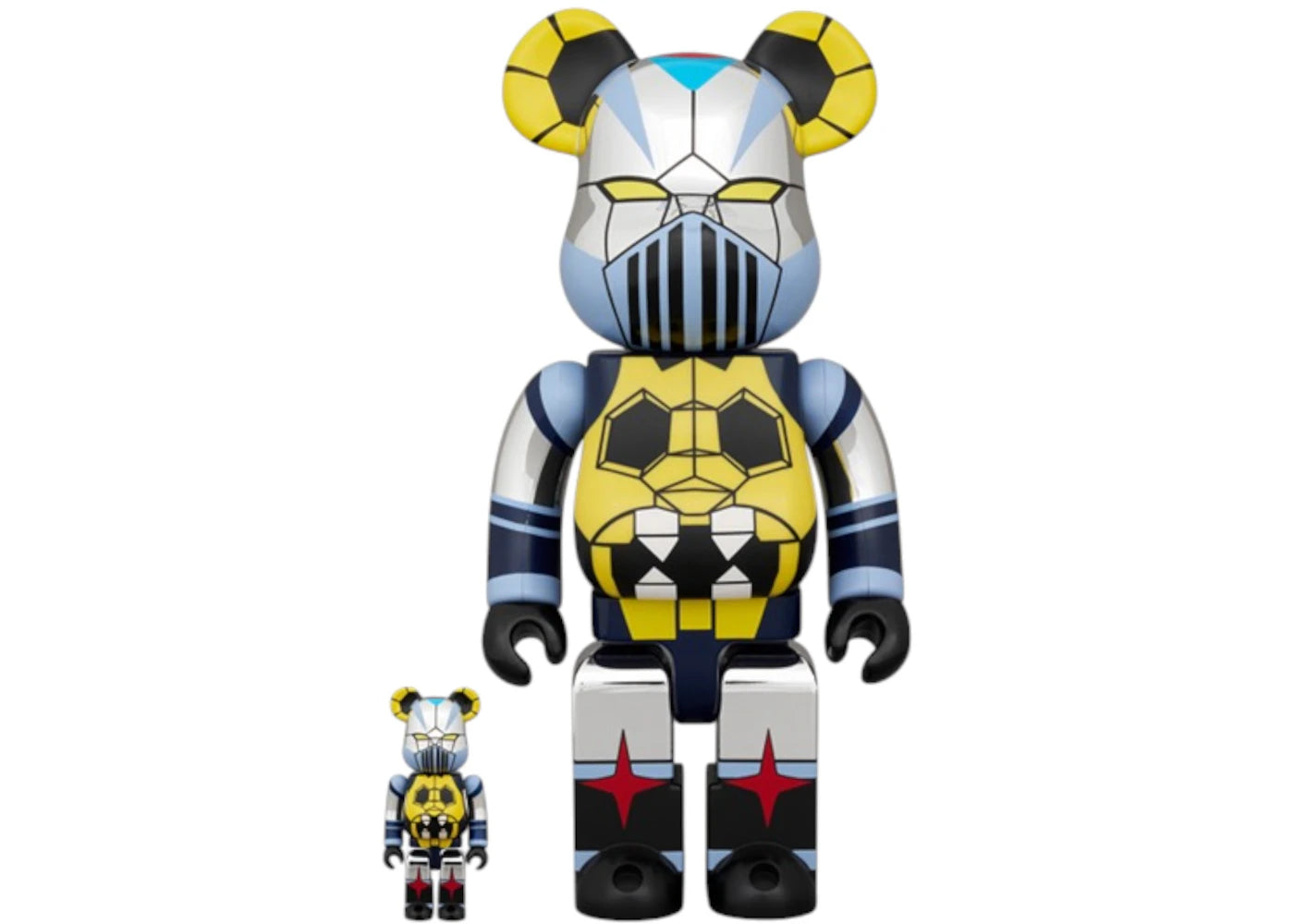 Bearbrick Gaiking Plating Ver. 100% & 400% 100% & 400% Set