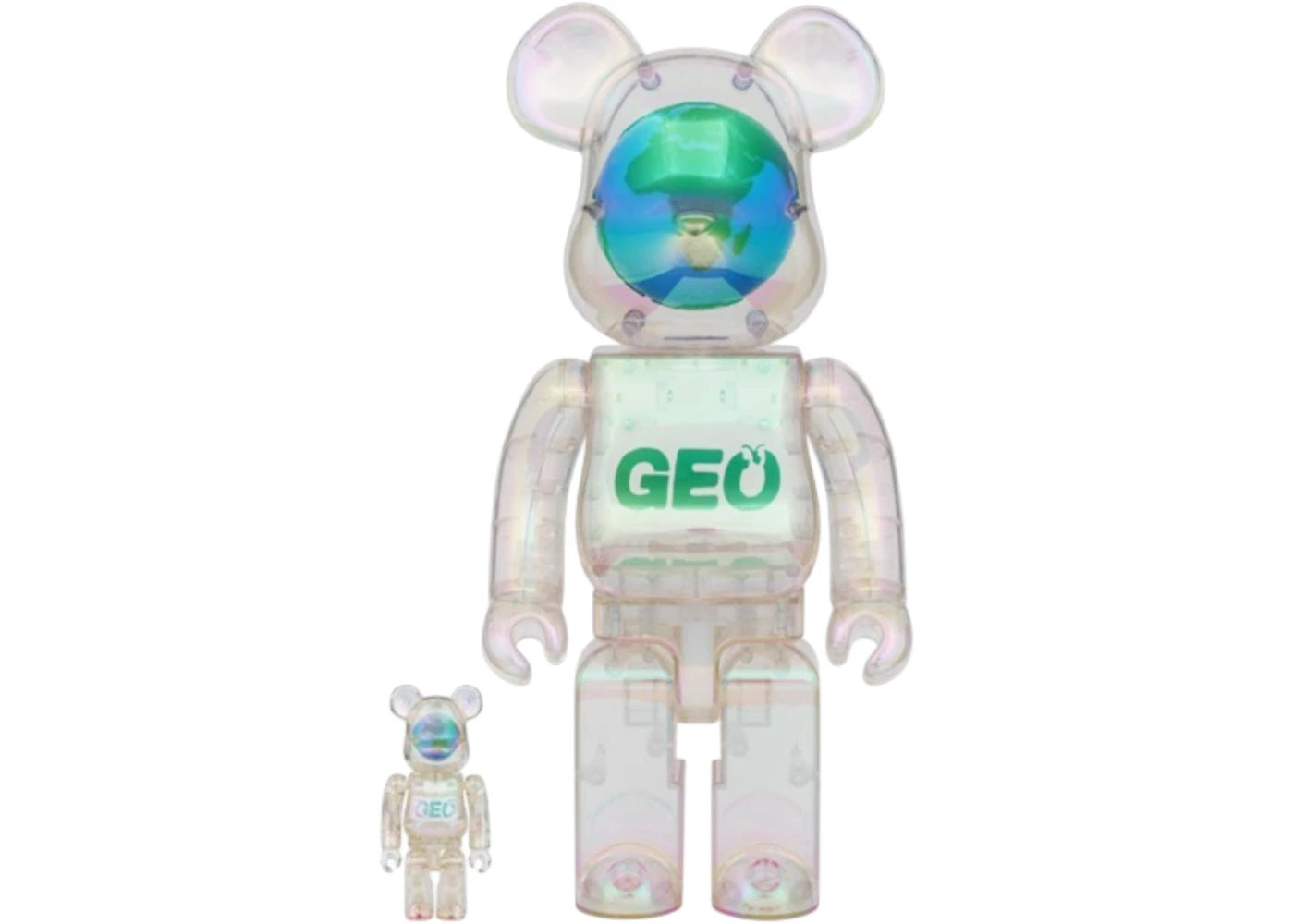 Bearbrick Geo Earth 100% & 400% Set