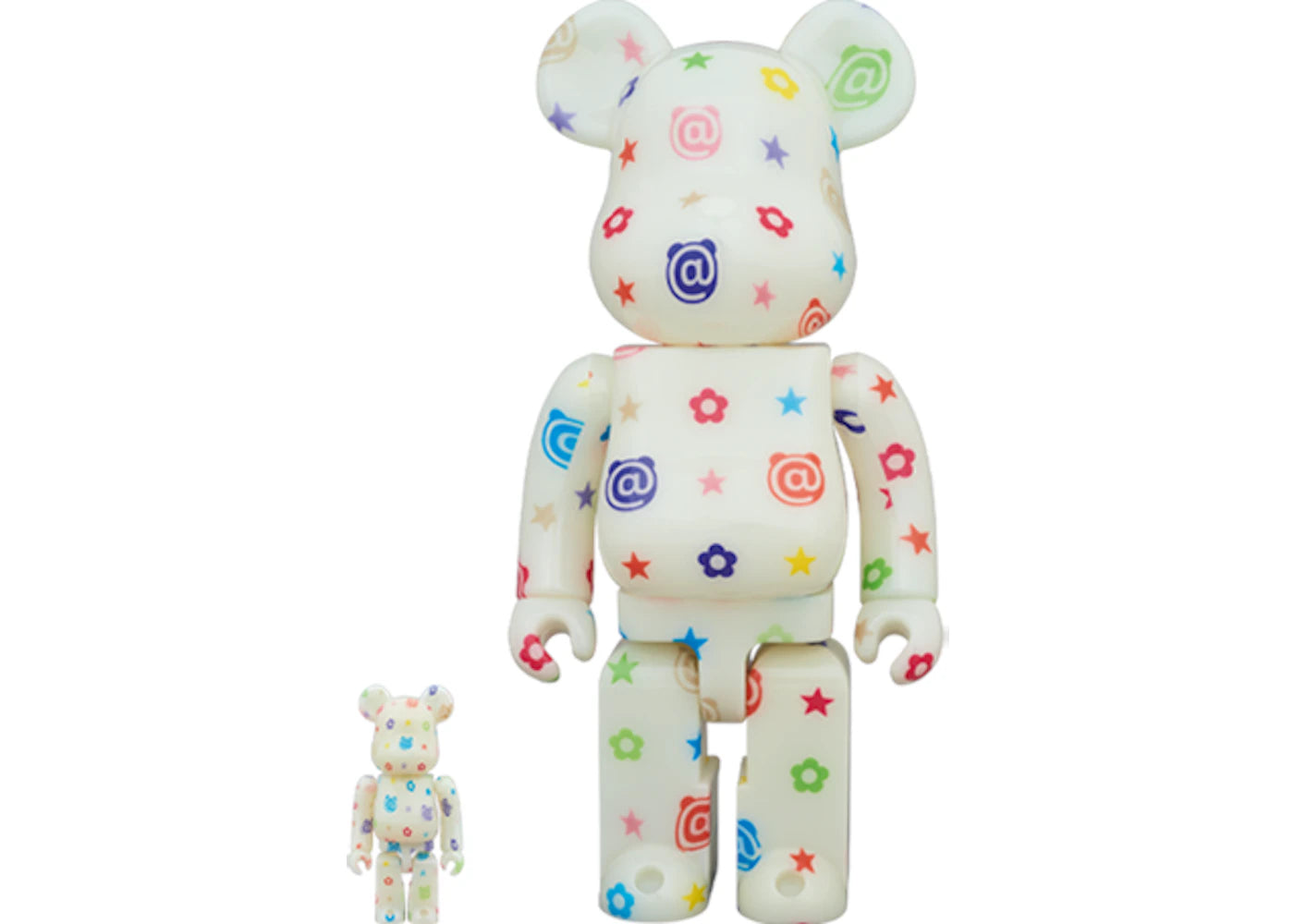 Bearbrick Glow In The Dark Version 100% & 400% Set Multicolor