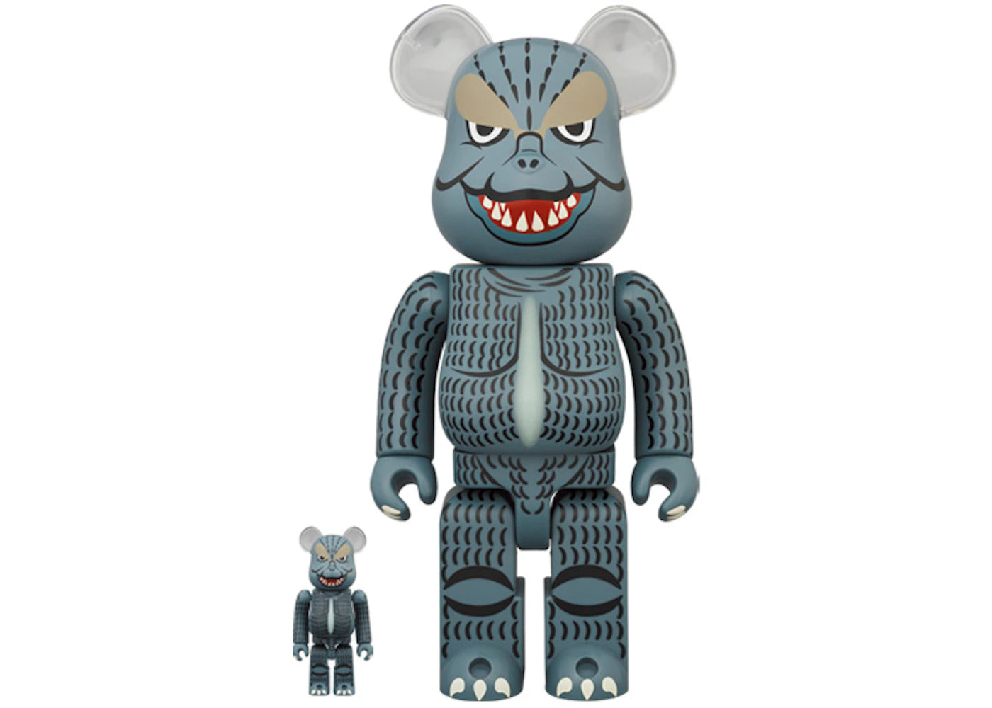 Bearbrick Godzilla 1964 (Mortha vs. Godzilla) 100% & 400% Set