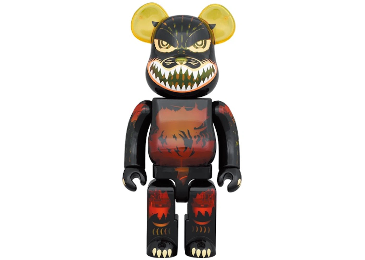 Bearbrick Godzilla VS Destoroyah: Godzilla (Meltdown) 400% Clear Yellow Ver.