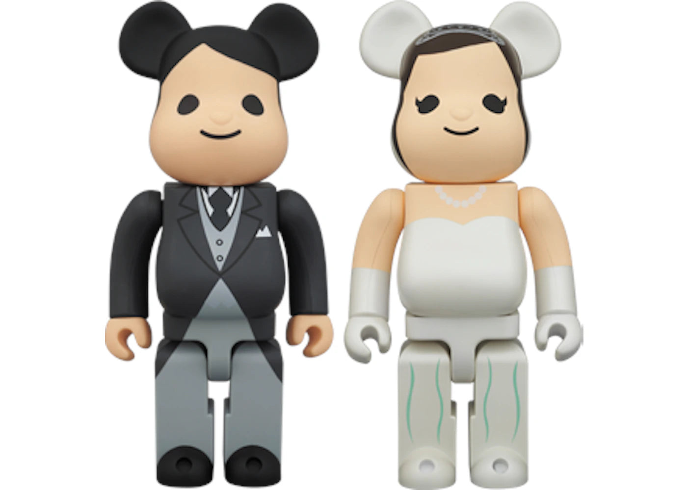 Bearbrick Greeting 400% Marriage (Set of 2) 400% Black/ White