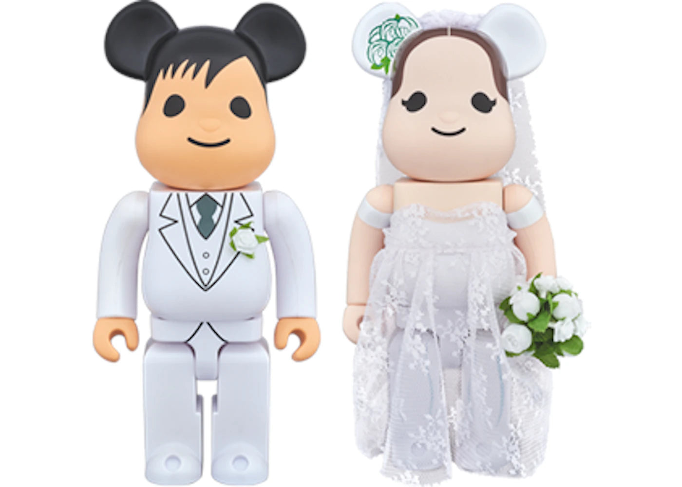 Bearbrick Greeting Marriage 2 PLUS 400% White