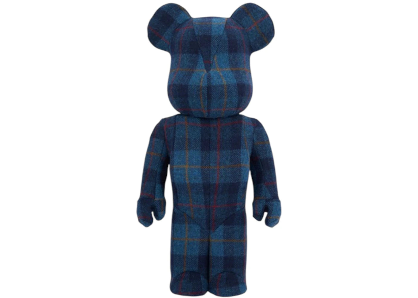 Bearbrick Harris Tweed Hebrides Blue 1000%