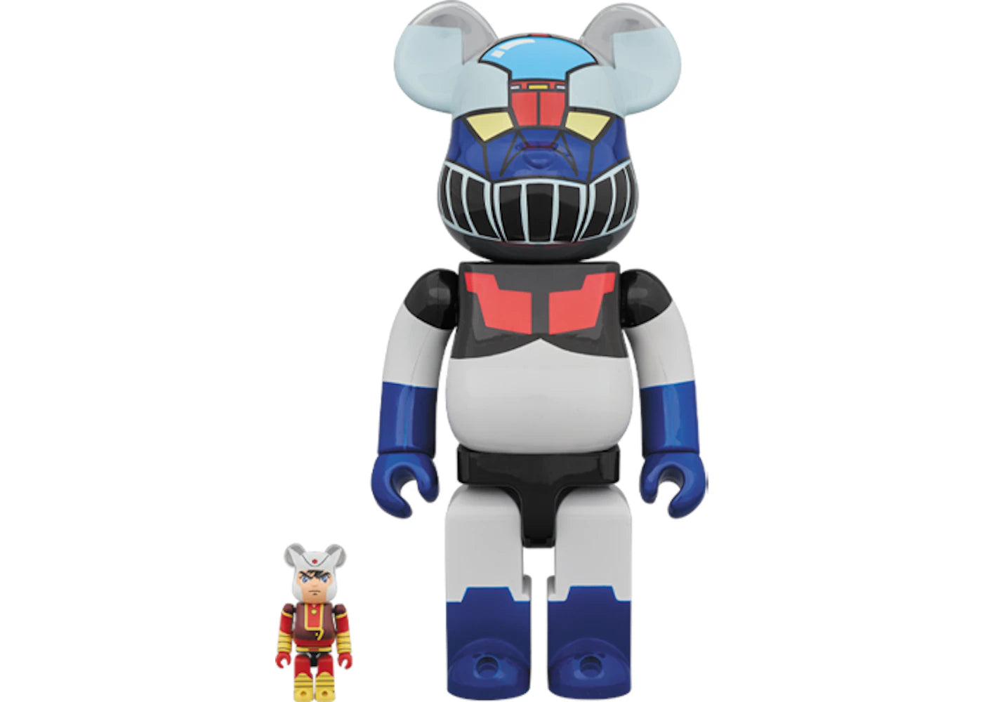 Bearbrick Helmet Kouji & Mazinger Z 100% & 400% Set