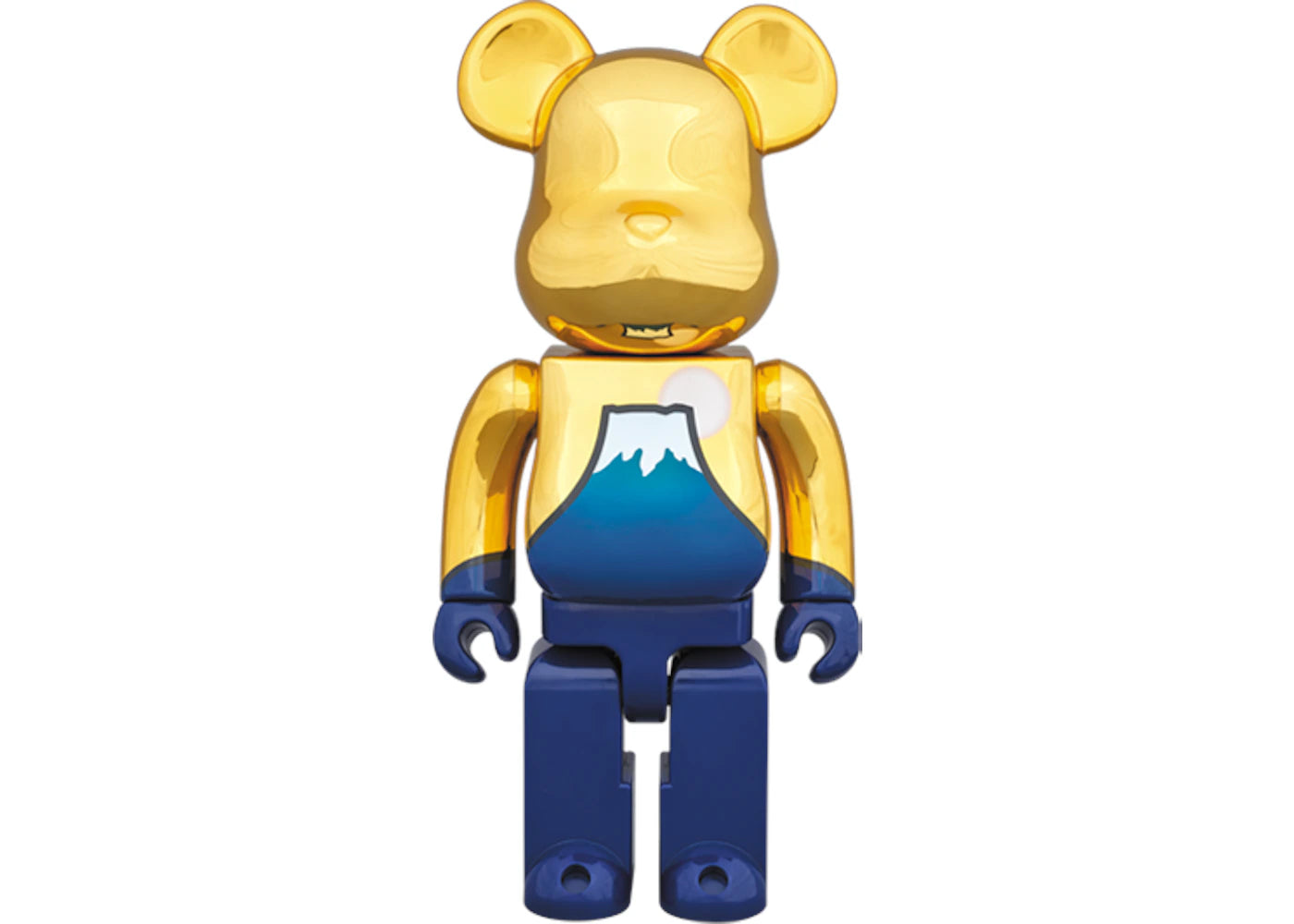 Bearbrick Hinode Fuji 400% Gold/Navy