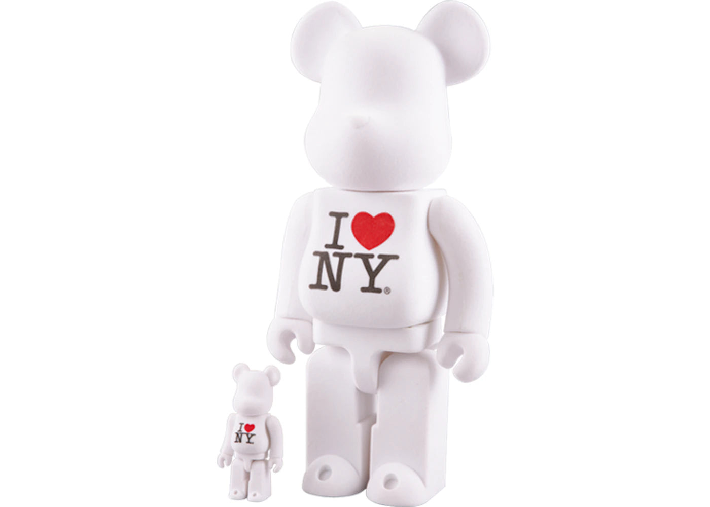 Bearbrick I LOVE NY 100% & 400% Set White