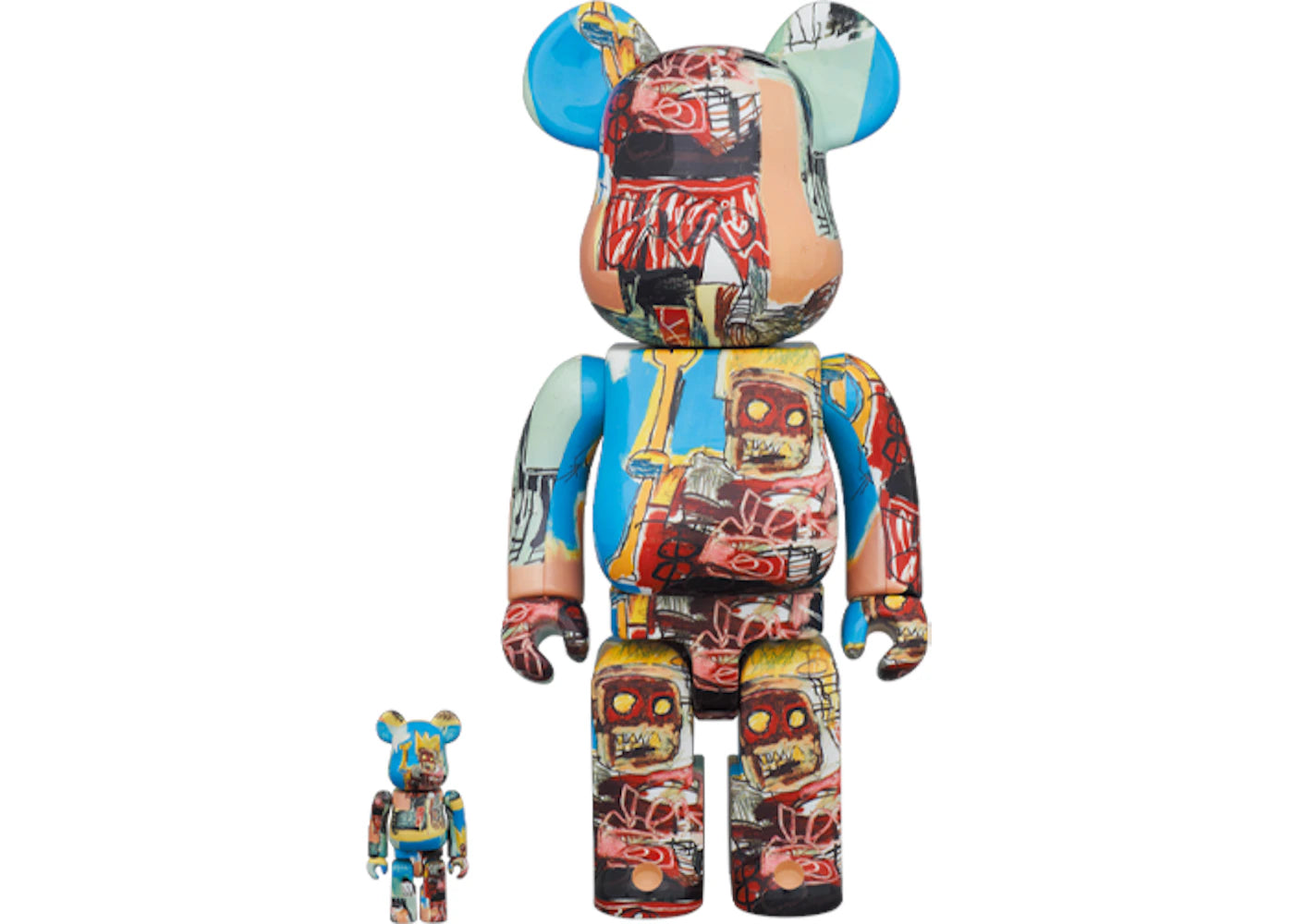 Bearbrick JEAN-MICHEL BASQUIAT #6 100% & 400% Set