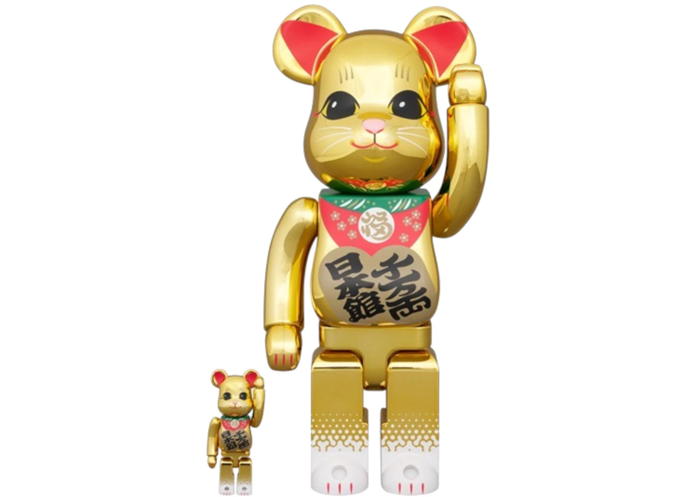 Bearbrick Japan Pavilion Lucky Cat 100% & 400% Set