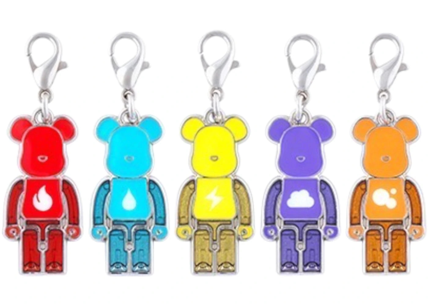 Bearbrick Japan Pavillion Oaska Kansai Expo Goods Element Charm Keychain Set