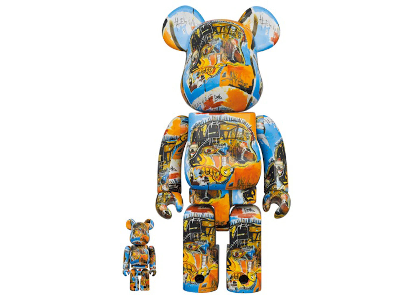 Bearbrick Jean-Michel Basquiat #10 100% & 400% Set