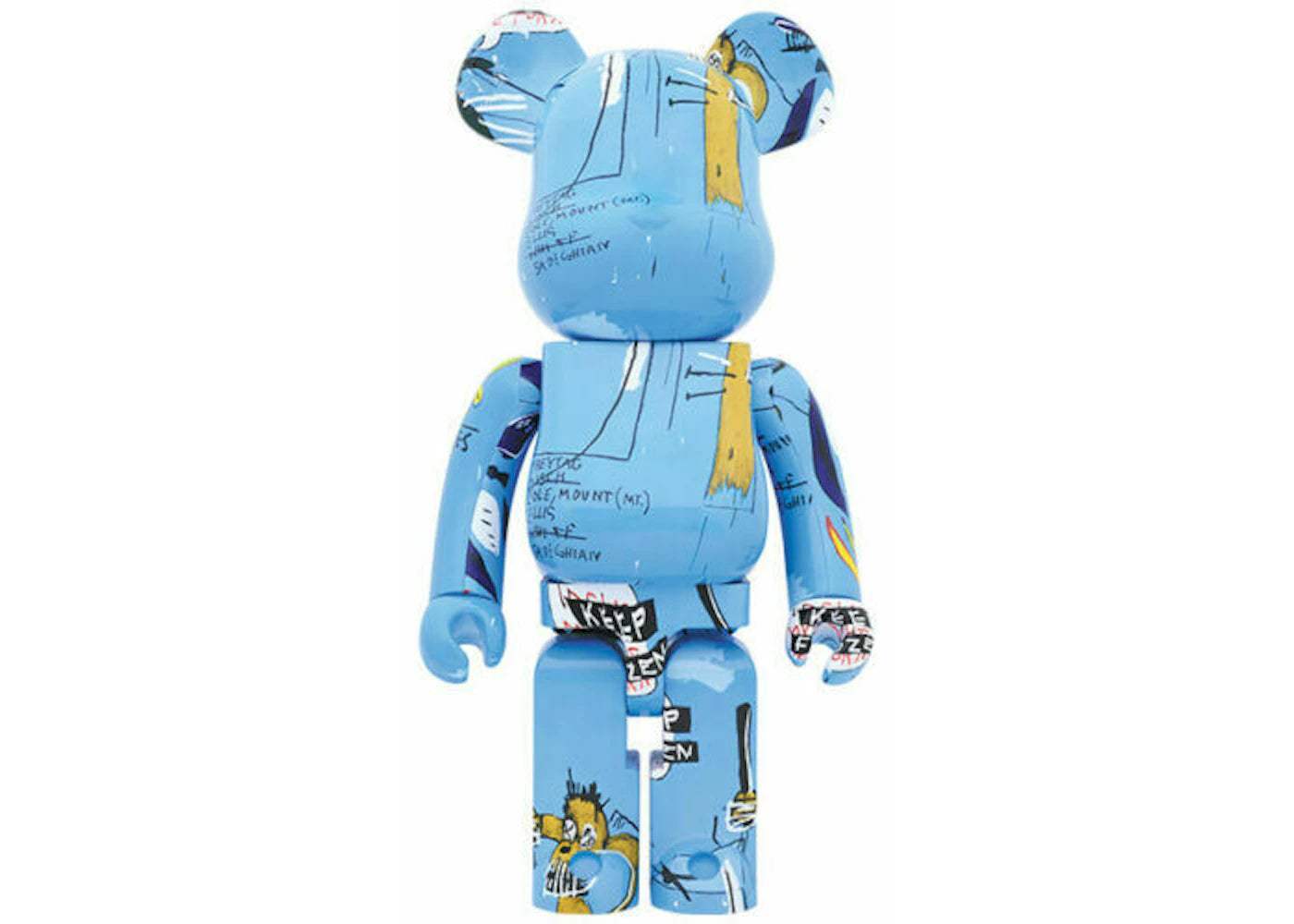 Bearbrick Jean-Michel Basquiat #4 1000% Blue