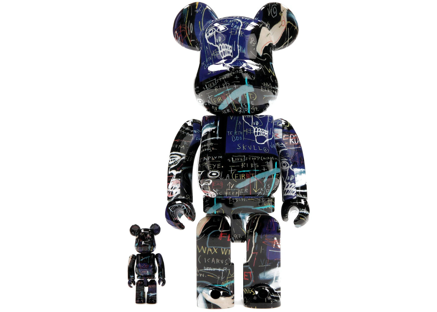 Bearbrick Jean-Michel Basquiat #7 100% & 400% Set