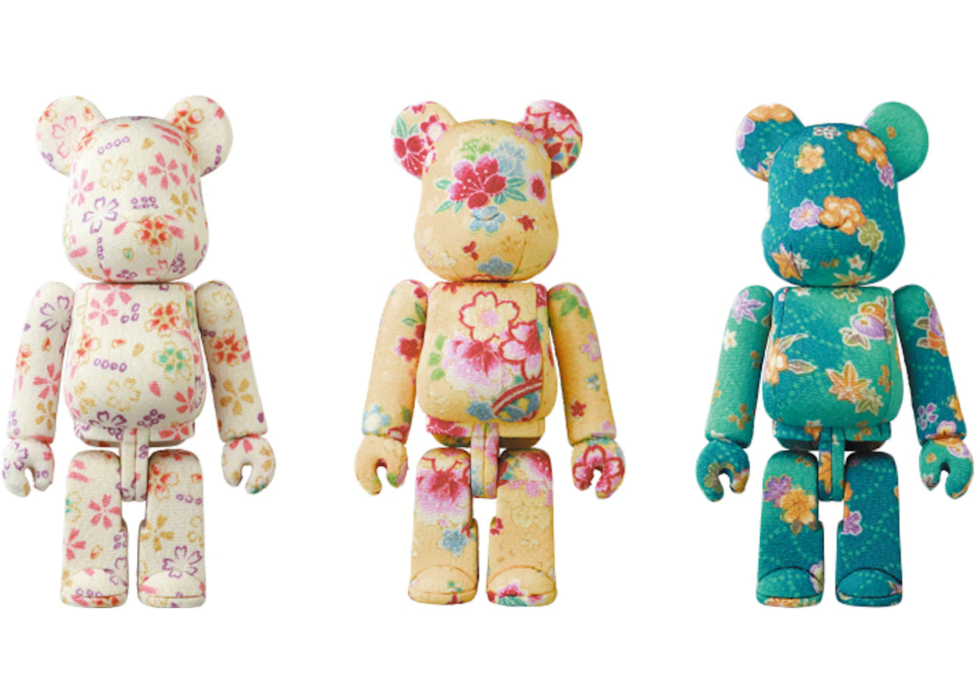 Bearbrick Kakinuma Doll Figure (Set of 3) Multi