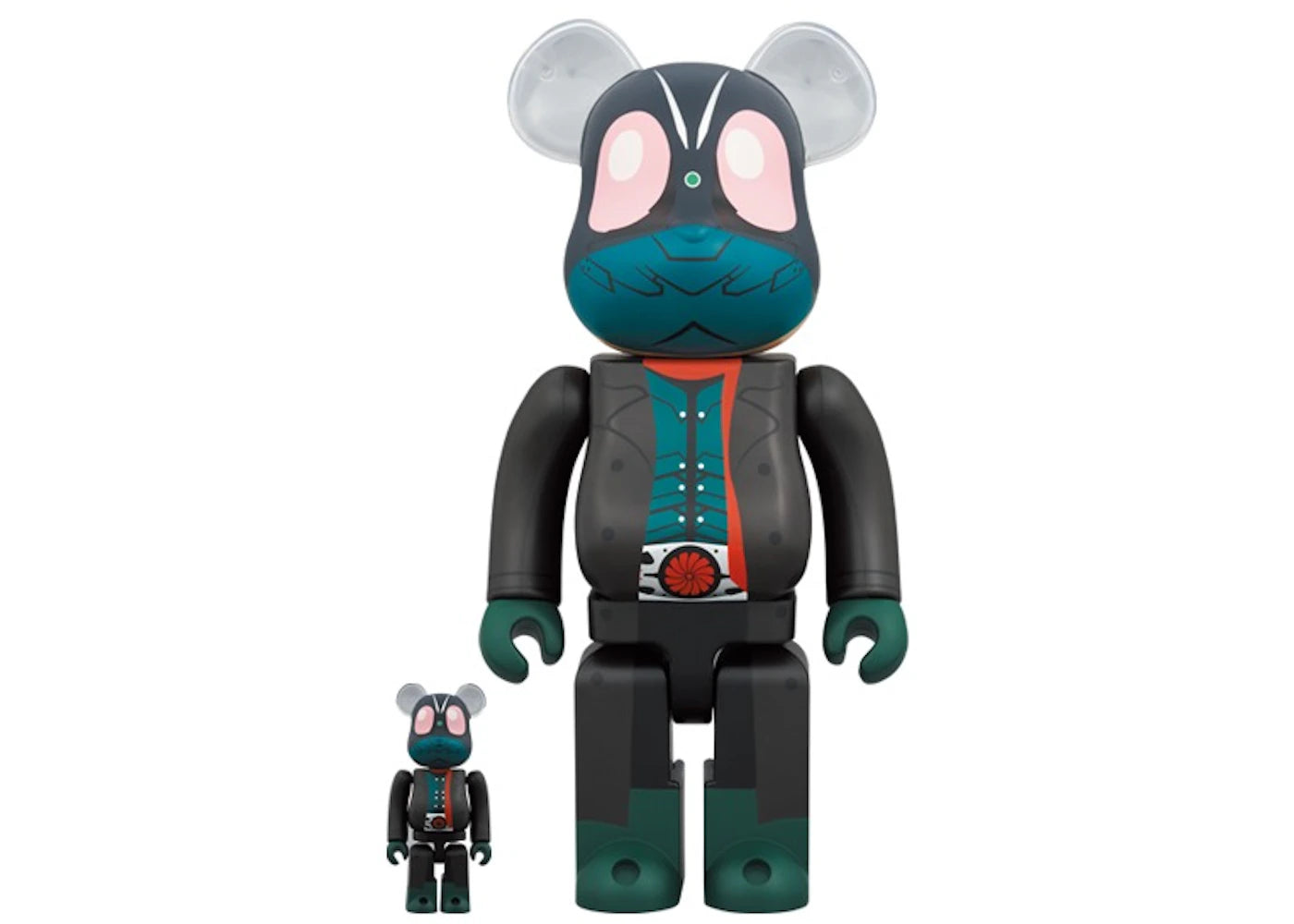 Bearbrick Kamen Rider (Shin Kamen Rider) (Coat Ver.) 100% & 400% Set