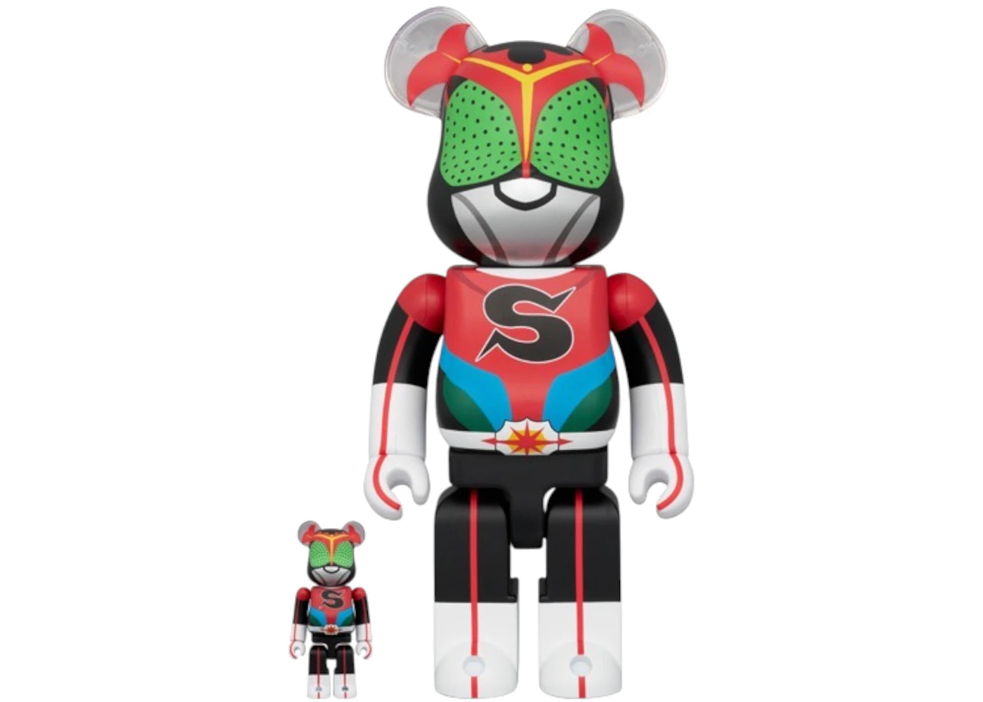 Bearbrick Kamen Rider Stronger 100% & 400% Set