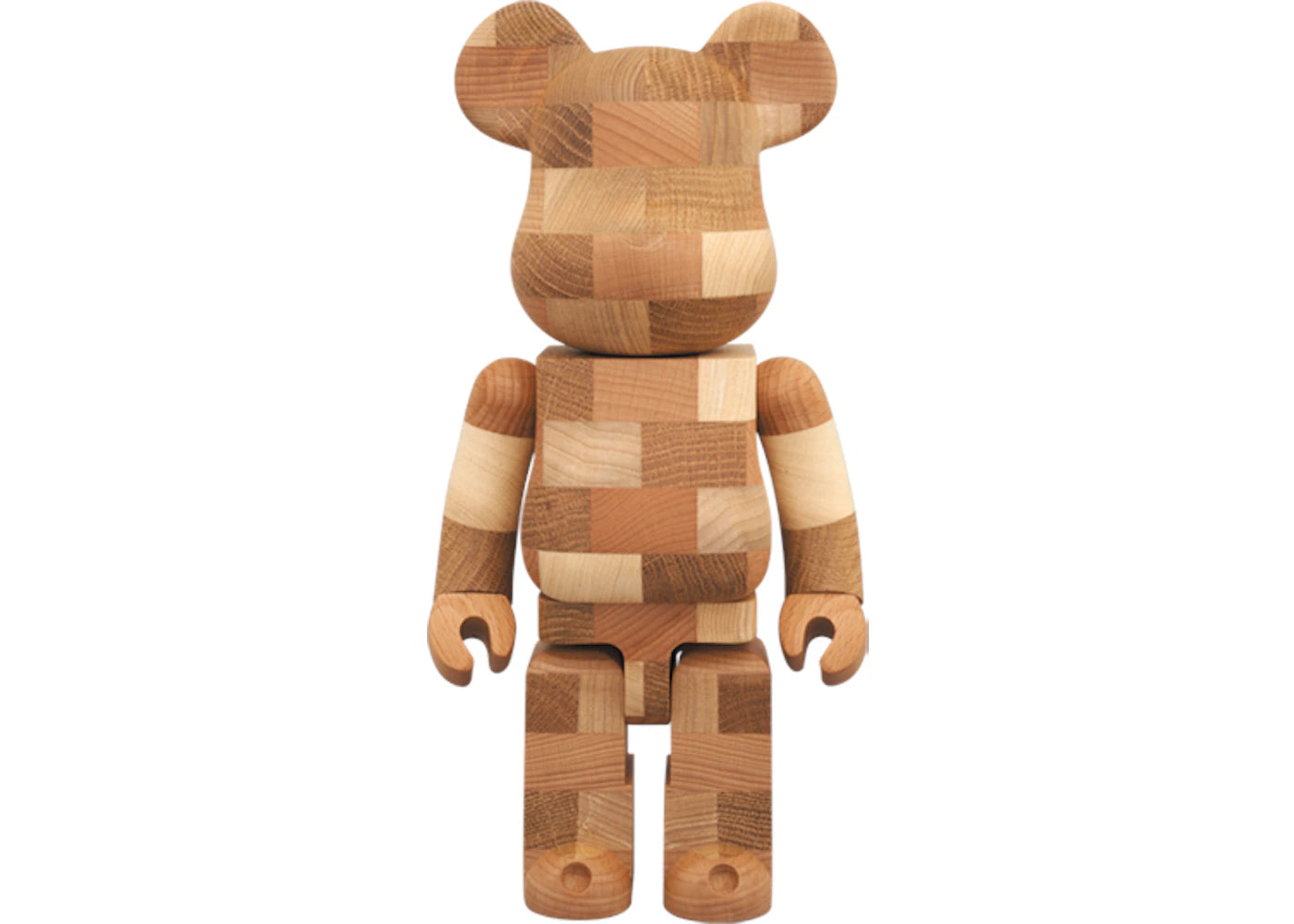 Bearbrick Karimoku Brick Style Tiles 400% Wood