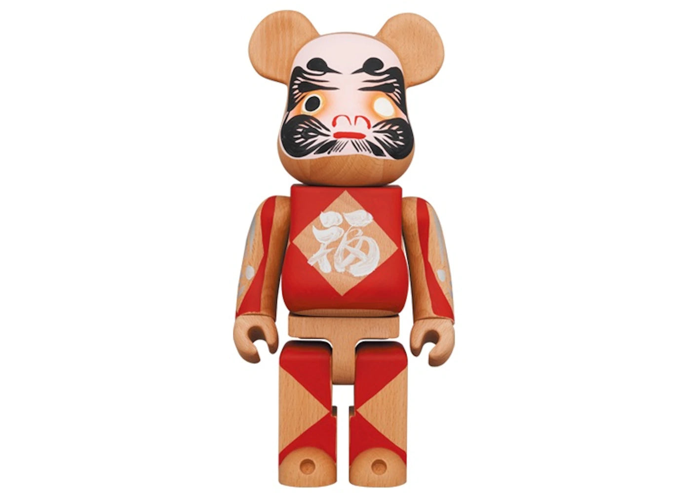 Bearbrick Karimoku Daruma San 400% Silver