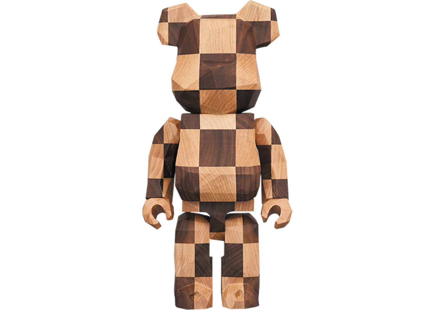 Bearbrick Karimoku Fragment 400% Polygon Chess 400% Wood