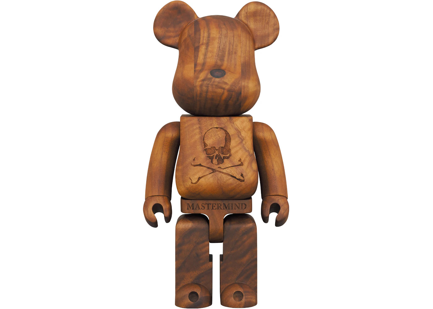 Bearbrick Karmoku Mastermind Japan Walnut Moku 400%