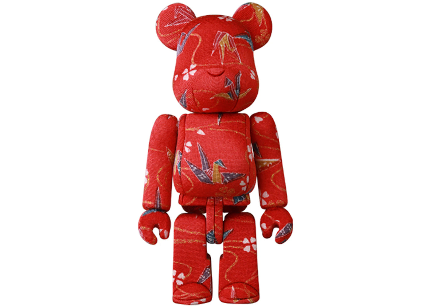 Bearbrick Kimekomi Origami Cranes Doll Figure Red