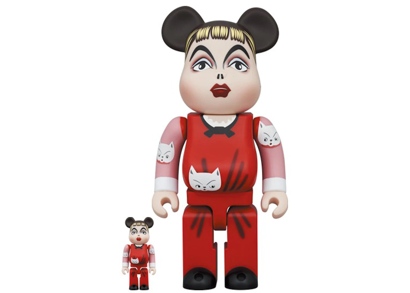 Bearbrick Kuniyoshi Kuniko "I like cats" 100% & 400% Set