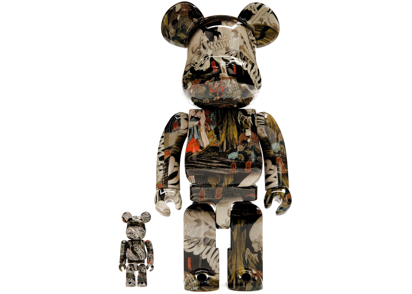 Bearbrick Utagawa Kuniyoshi (The Haunted Old Palace at Soma) 100% & 400% Set