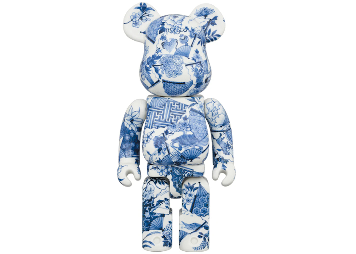 Bearbrick Kutani Dyed (Four Seasons Flower Fan) 400%