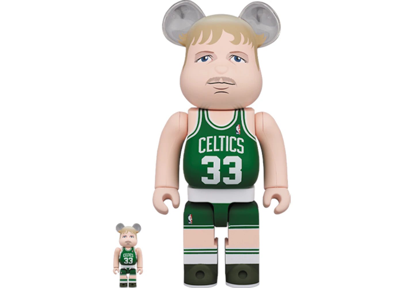 Bearbrick Larry Bird (Boston Celtics) 100% & 400% Set