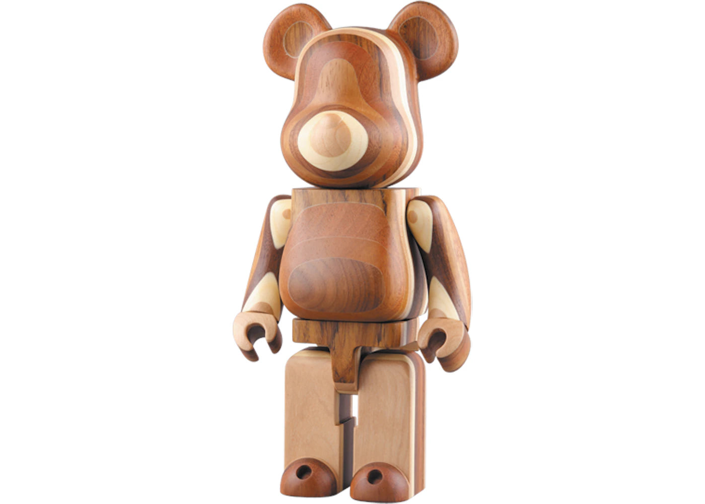 Bearbrick Layered Wood 400% Wood